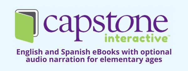 English and Spanish ebooks with optional audio narration