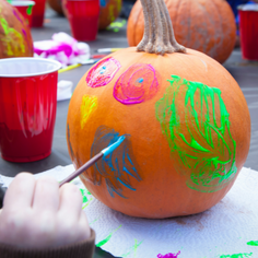 Image for event: Teen-Pumpkin Painting